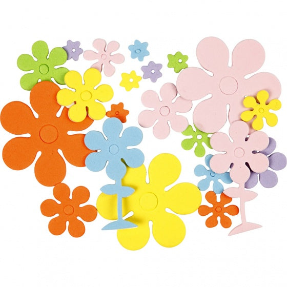 foamstickers bloemen 100 stuks