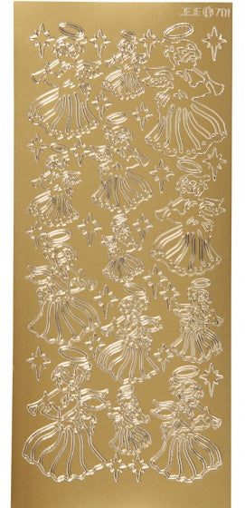 foliestickers engelen 1 stickervel goud
