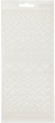 foliestickers hartjes 1 stickervel transparant
