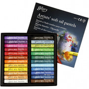 Gallery oliepastel multicolor 7 cm 24 stuks