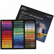 Gallery oliepastel multicolor 7 cm 48 stuks