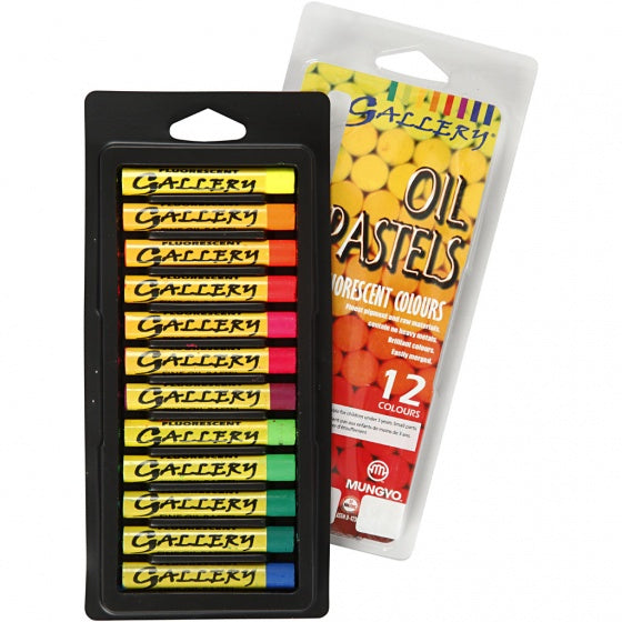 Gallery oliepastel neon multicolor 7 cm 12 stuks