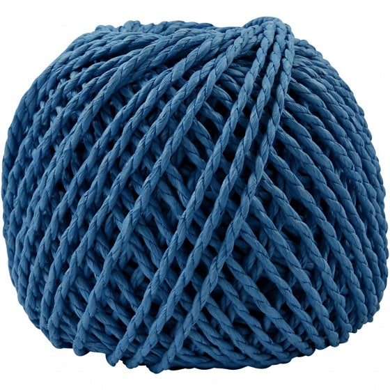 garen Weaving Paper 3 mm blauw 40 meter per bol