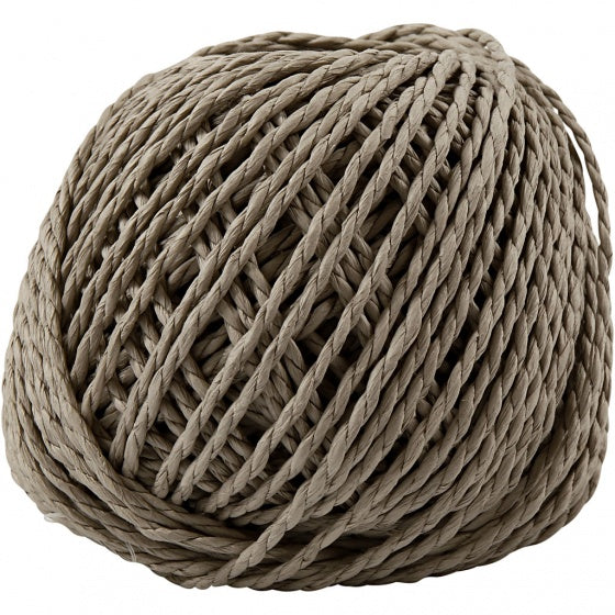 garen Weaving Paper 3 mm bruin 40 meter per bol
