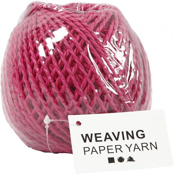 garen Weaving Paper 3 mm rood 40 meter per bol