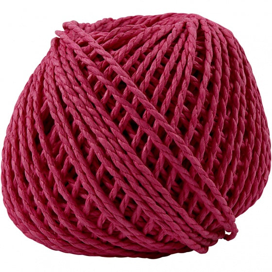 garen Weaving Paper 3 mm rood 40 meter per bol