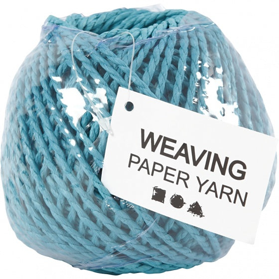garen Weaving Paper 3 mm turquoise 40 meter per bol