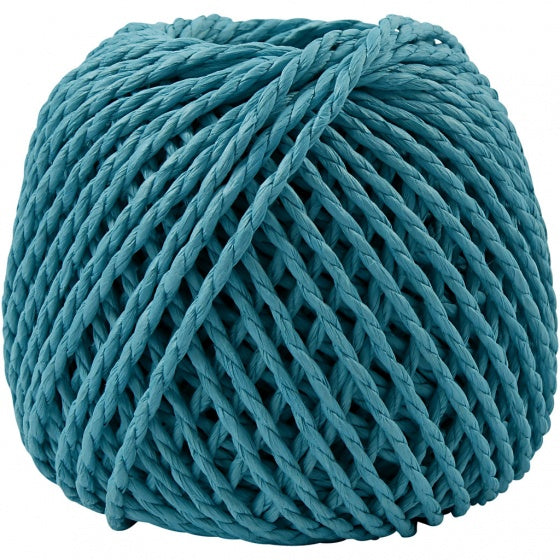 garen Weaving Paper 3 mm turquoise 40 meter per bol