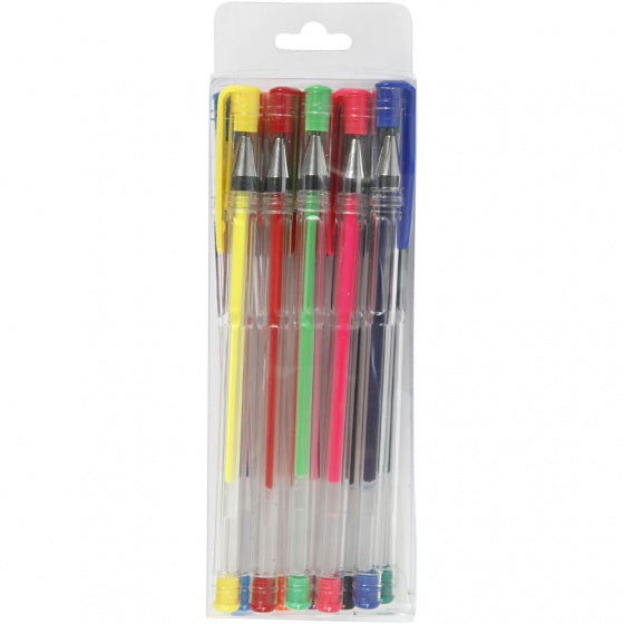 gelpen 10 stuks 15 cm multicolor