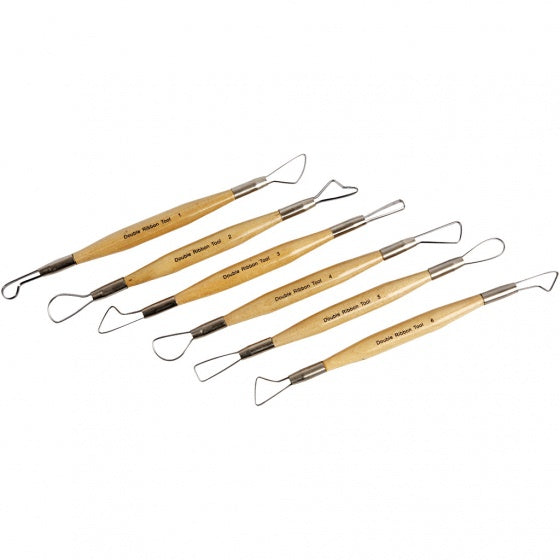 gereedschapset Mirettes scherp hout/staal 6-delig