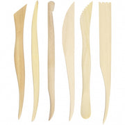 gereedschapset Modelleer 15 cm hout blank 6-delig