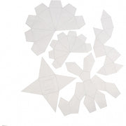 gietvormen geometrisch set 5-delig transparant