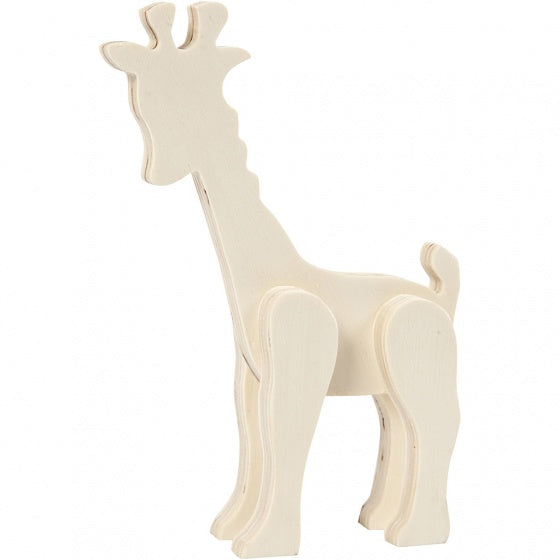 giraffe hout 19 cm