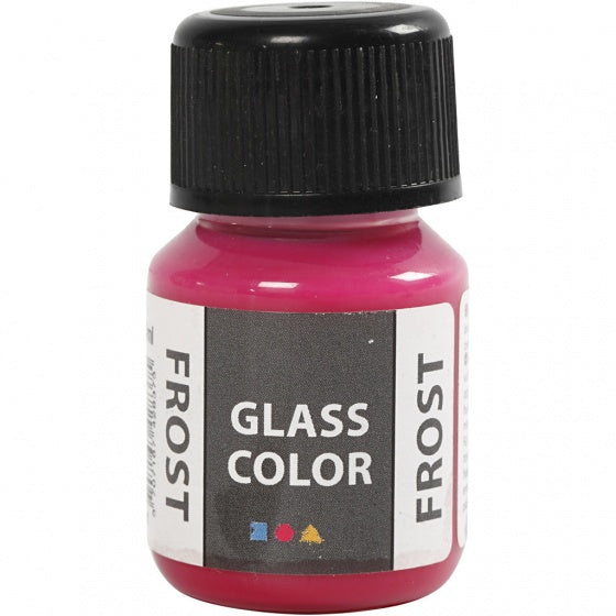 glas- & porseleinverf Glass Color 30 ml frost rood