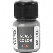 glas- & porseleinverf Glass Color 30 ml metallic zilver