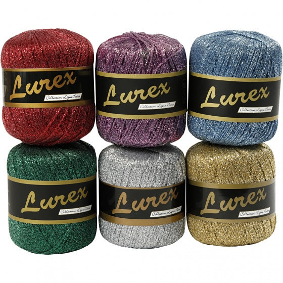 glitter garen multicolor 6x160 m
