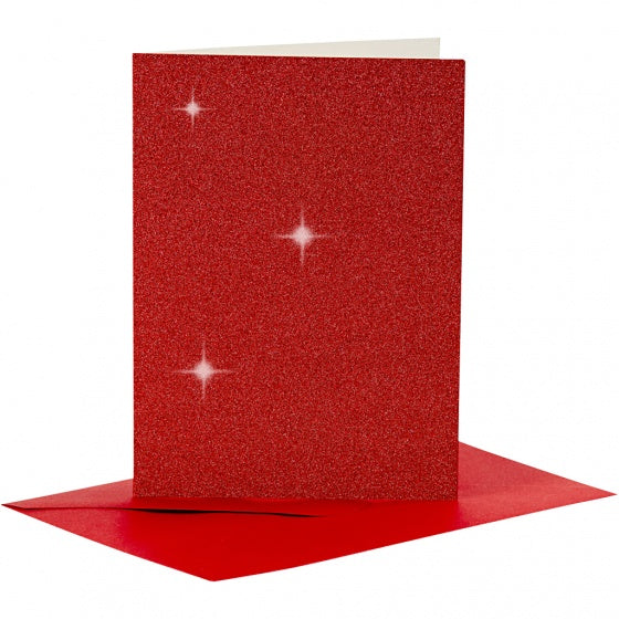 glitterkaarten met enveloppen 10