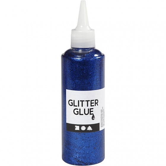glitterlijm blauw 118 ml