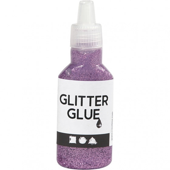 glitterlijm paars 25 ml