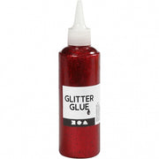glitterlijm rood 118 ml