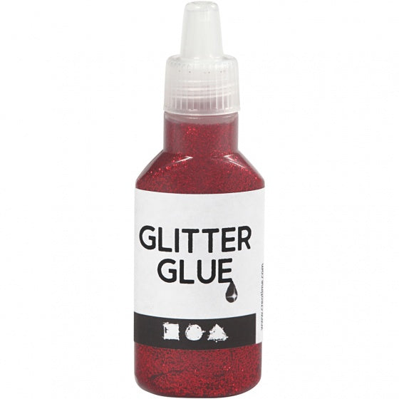 glitterlijm rood 25 ml