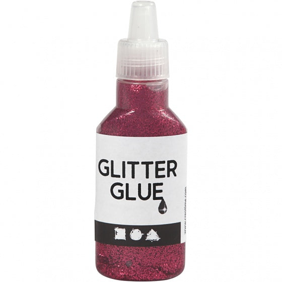 glitterlijm roze 25 ml