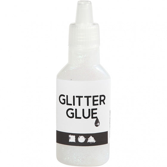 glitterlijm wit 25 ml