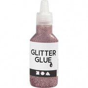 glitterlijm zalmroze 25 ml