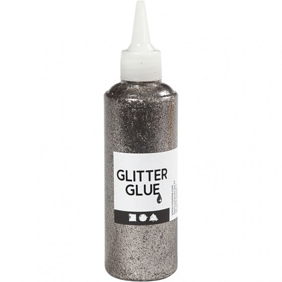 glitterlijm zilver 118 ml