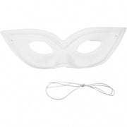 half masker 7 x 20 cm wit kunststof
