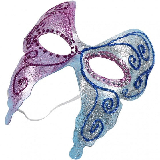 harlekijn maskers wit 12 stuks