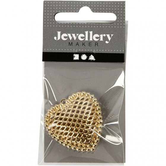 hart 28 x 29 mm goud