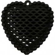 hart 28 x 29 mm zwart