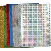 Holografisch papier A4 multicolor 8 stuks