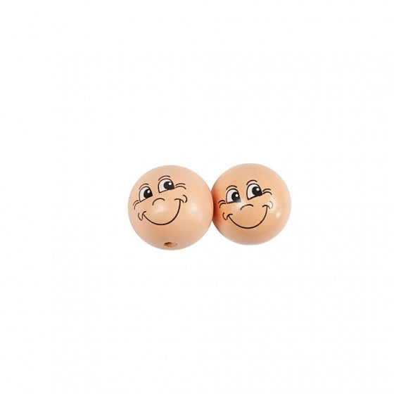 houten bollen 30 mm babyroze 10 stuks