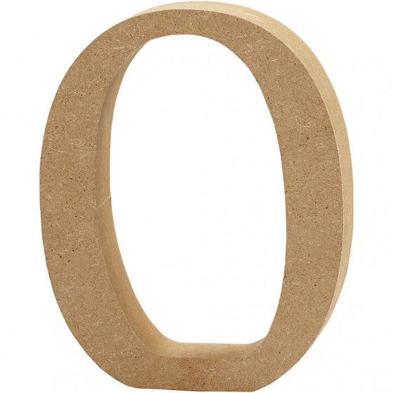 houten cijfer 0 13 cm