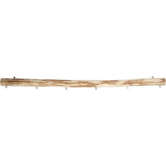 houten display 40 cm met 6 ogen en 2 ophangogen