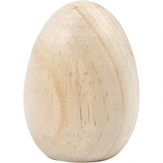 houten ei 8 cm grenen blank per stuk