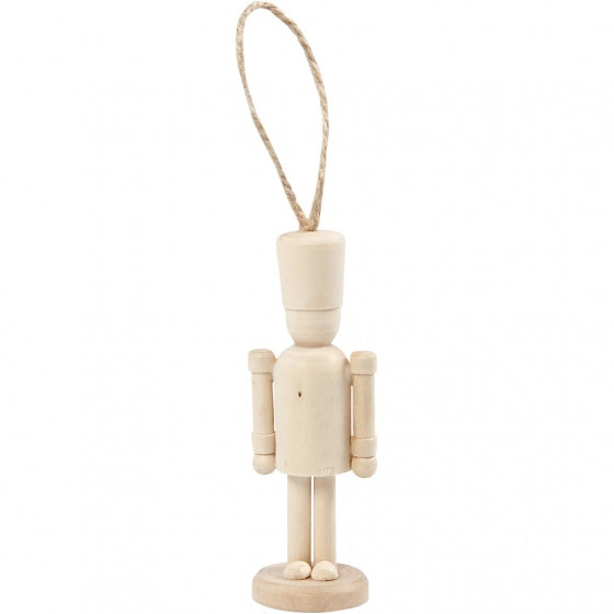 houten figuur Hat 9 cm blank per stuk