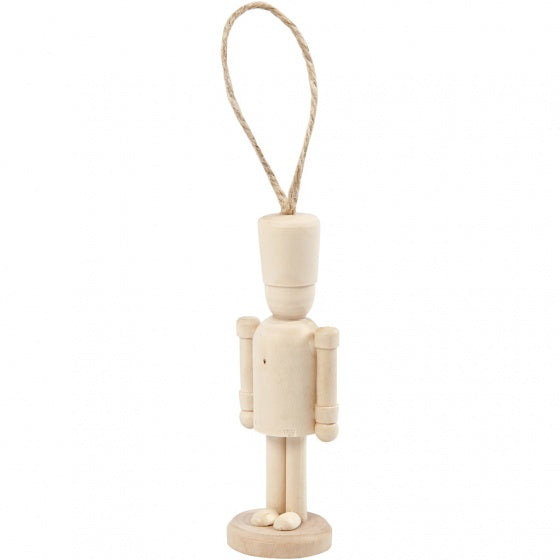 houten figuur Hat 9 cm blank per stuk