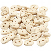 houten knopen 8 mm 50 stuks