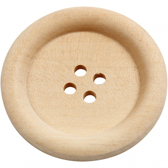 houten knopen bruin 35 mm 10 stuks