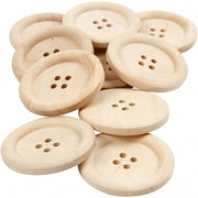 houten knopen bruin 35 mm 10 stuks