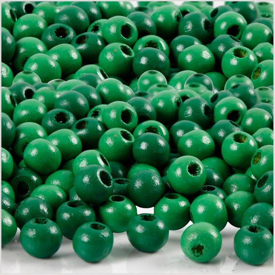 houten kralen groen 0