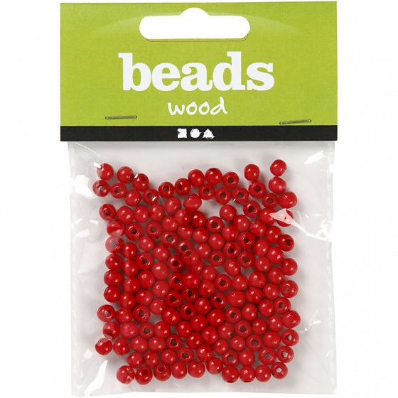houten kralen rood 0