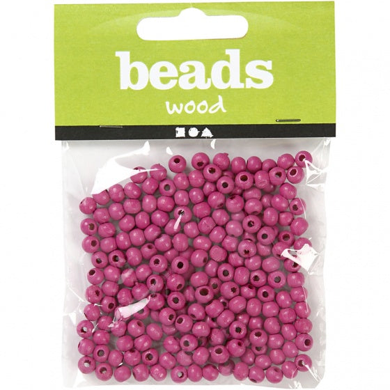 houten kralen roze 0