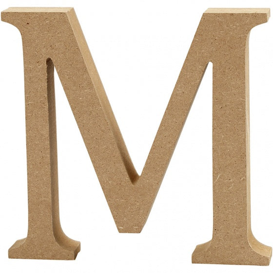houten letter M 8 cm