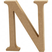 houten letter N 8 cm