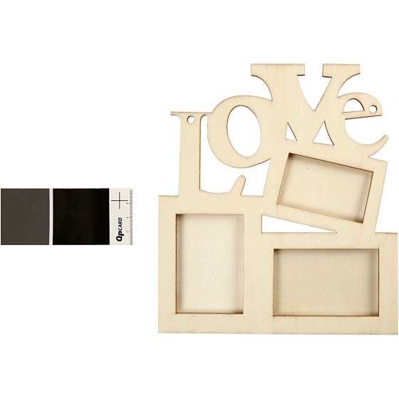 houten Love-fotolijst 20 x 16 cm blank per stuk