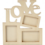 houten Love-fotolijst 20 x 16 cm blank per stuk
